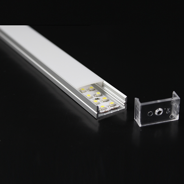 W23.5mm*H10.9mm (ancho interior 20 mm) Perfil de aluminio LED sin ala